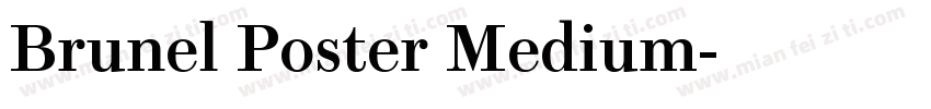 Brunel Poster Medium字体转换